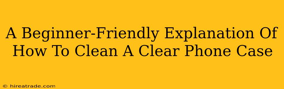A Beginner-Friendly Explanation Of How To Clean A Clear Phone Case