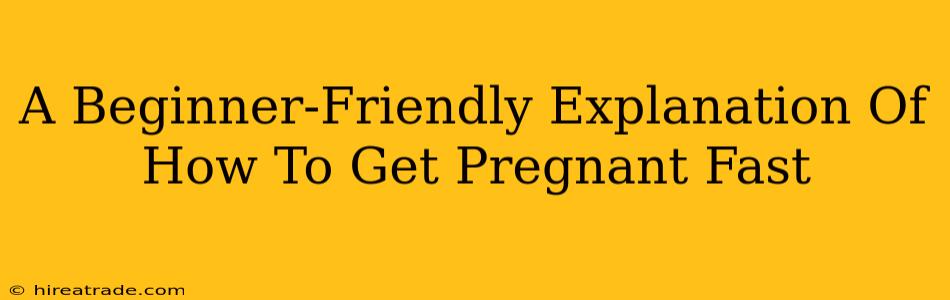 A Beginner-Friendly Explanation Of How To Get Pregnant Fast