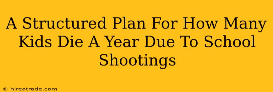 A Structured Plan For How Many Kids Die A Year Due To School Shootings