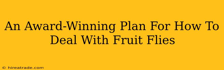 An Award-Winning Plan For How To Deal With Fruit Flies