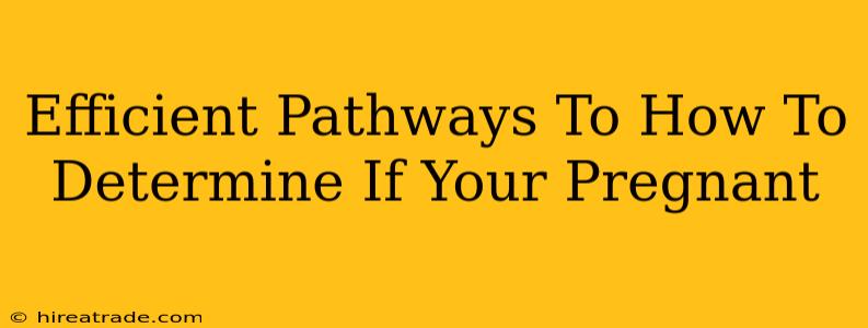 Efficient Pathways To How To Determine If Your Pregnant