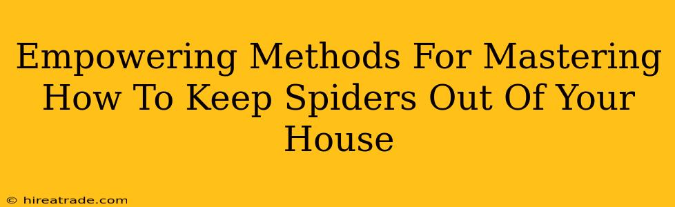 Empowering Methods For Mastering How To Keep Spiders Out Of Your House