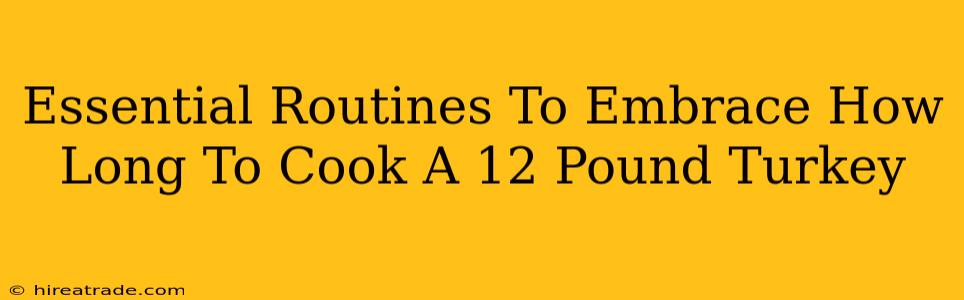 Essential Routines To Embrace How Long To Cook A 12 Pound Turkey