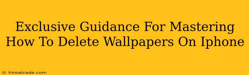 Exclusive Guidance For Mastering How To Delete Wallpapers On Iphone