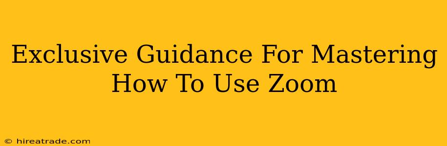 Exclusive Guidance For Mastering How To Use Zoom