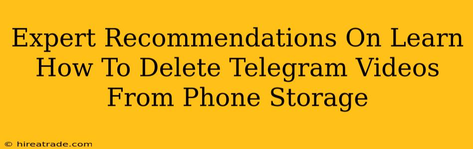 Expert Recommendations On Learn How To Delete Telegram Videos From Phone Storage