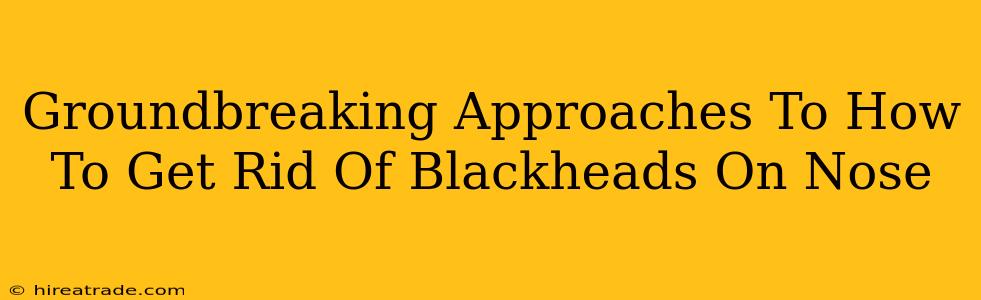 Groundbreaking Approaches To How To Get Rid Of Blackheads On Nose