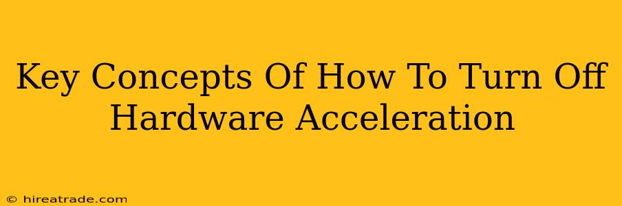 Key Concepts Of How To Turn Off Hardware Acceleration