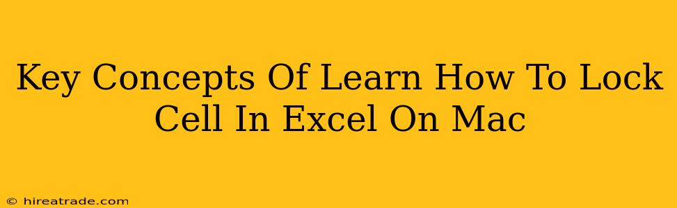 Key Concepts Of Learn How To Lock Cell In Excel On Mac