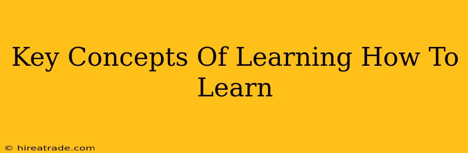 Key Concepts Of Learning How To Learn