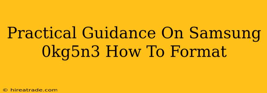 Practical Guidance On Samsung 0kg5n3 How To Format