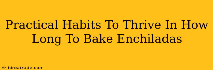 Practical Habits To Thrive In How Long To Bake Enchiladas