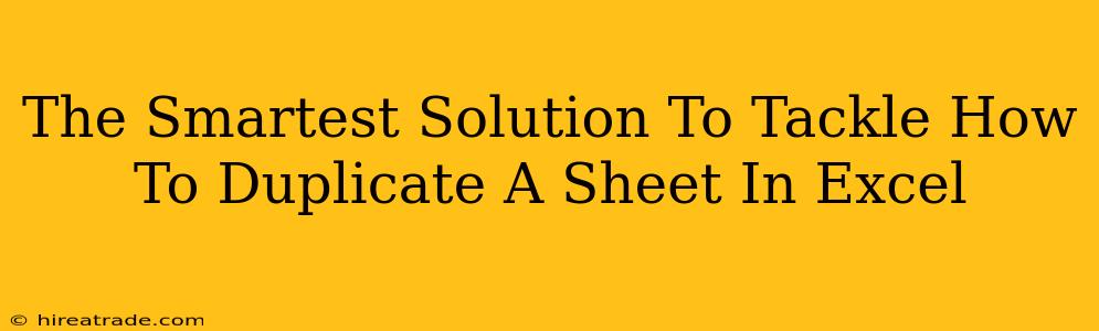 The Smartest Solution To Tackle How To Duplicate A Sheet In Excel