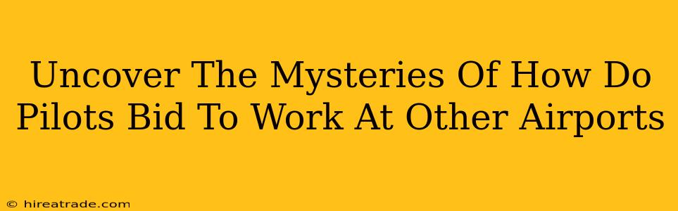 Uncover The Mysteries Of How Do Pilots Bid To Work At Other Airports