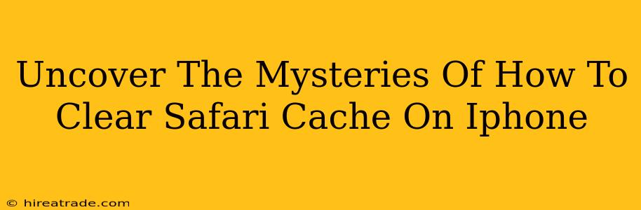 Uncover The Mysteries Of How To Clear Safari Cache On Iphone