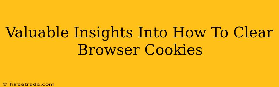 Valuable Insights Into How To Clear Browser Cookies